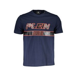 Plein Sport Blue Cotton Men Men's T-Shirt
